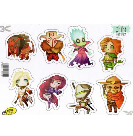 Стикеры Дота 2: Блудсикер и другие Chibi Heroes (Dota 2)