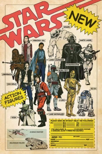 Постер Звездные Войны - Экшн фигурки (Star Wars)