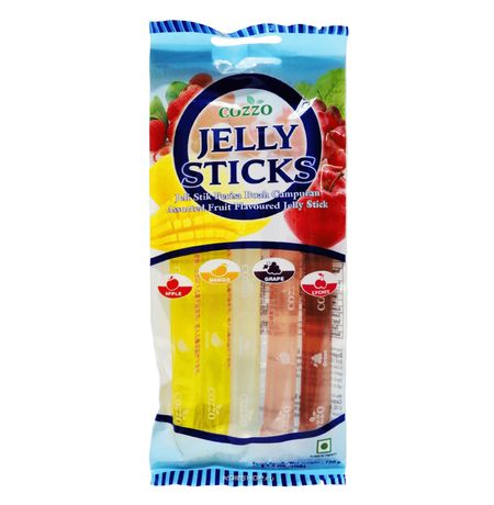Желе в трубочках Cozzo Фруктовое ассорти, 100 г