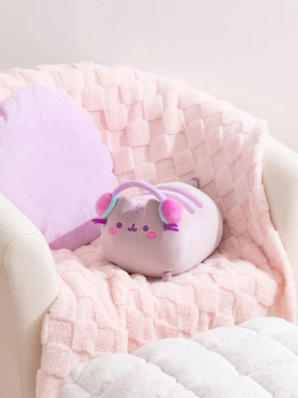 Мягкая игрушка Кот Пушин в наушниках (Pusheen Cat) 15х27 см изображение 2