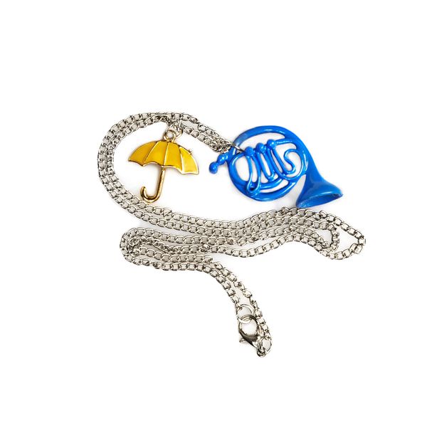 Кулон Синий французский горн и зонтик (Как я встретил Вашу маму)