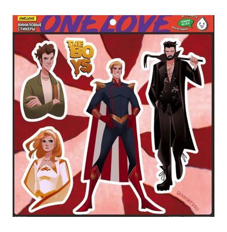 Стикеры Пацаны (the Boys) наклейки One love