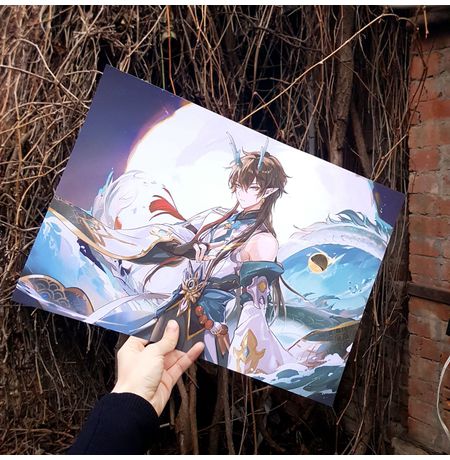 Постер Honkai: Star Rail - Пожиратель Луны 28х41 см