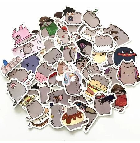 Стикеры Пушин (Pusheen) в ассортименте