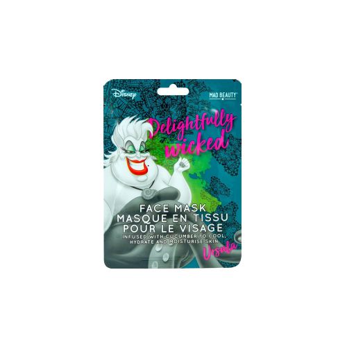 Маска для лица Дисней - Урсула (Disney Ursula), огурец, тканевая