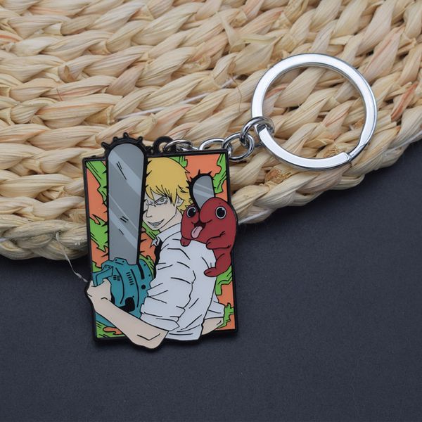 Брелок Человек-бензопила - Chainsaw Man 5х3 см металл