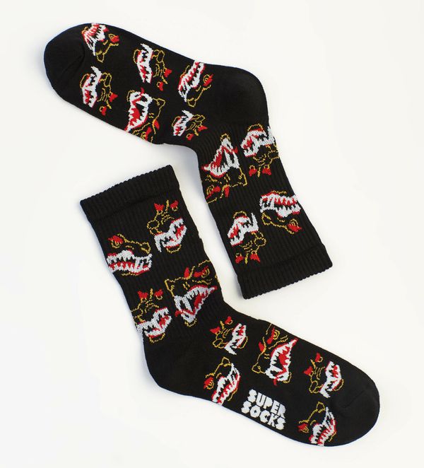 Носки SUPER SOCKS Hellbound - Адская Гончая черные (размер 35-40)