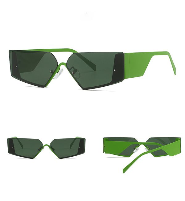 Очки Геометрия, зелёные изображение 2