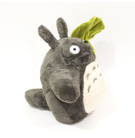 Мягкая игрушка Тоторо с листиком 35 см изображение 3