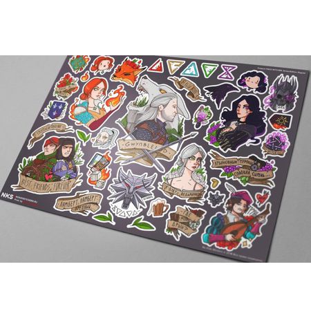 Стикеры Ведьмак (Witcher) наклейки NKS изображение 2