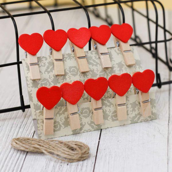 Декоративные прищепки Сердечки