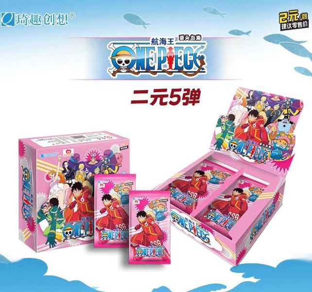 Коллекционные карточки One Piece Серия 5 Тир 2 - 5 штук в бустере Арка Эггхед