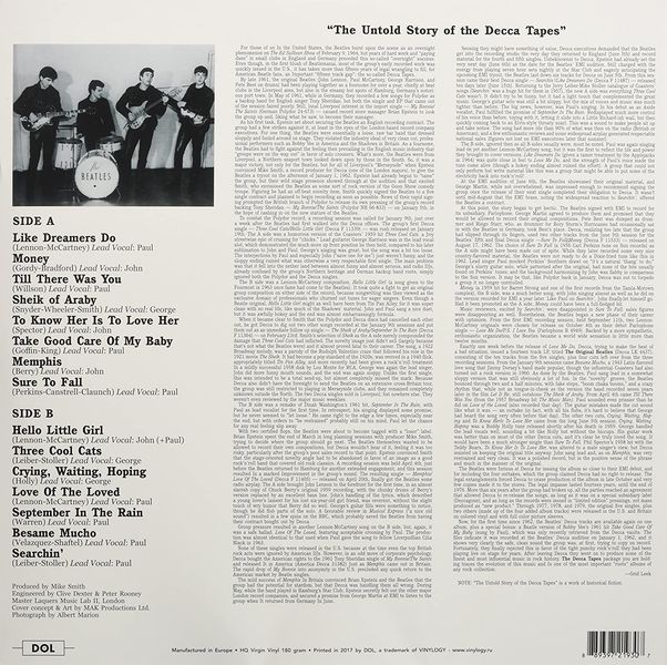 Виниловая пластинка The Beatles – The Decca Tapes, Deluxe Edition изображение 2