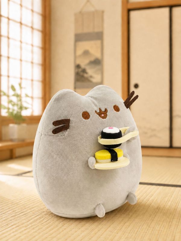 Мягкая игрушка Пушин с суши (Pusheen Cat) 15 см