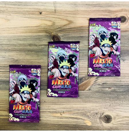 Коллекционные карточки Наруто Тир 2 Серия 6 (Naruto) Набор из 3 бустеров изображение 3