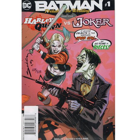 Batman : Prelude to the wedding. Harley Quinn vs. Joker #1 с автографом Tim Seeley