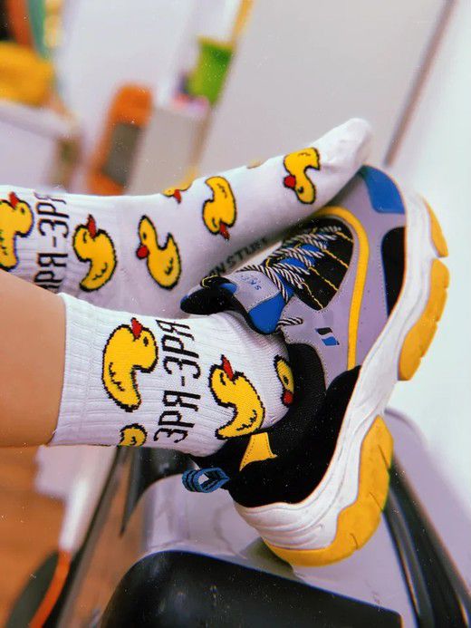 Носки Уточки ЗРЯ-ЗРЯ (размер 36-44)