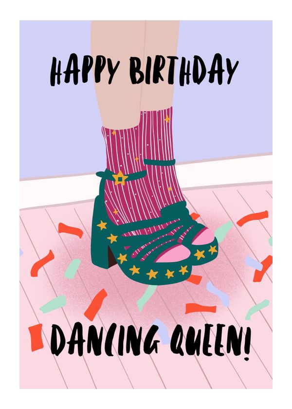 Открытка Dancing Queen - Happy Birthday