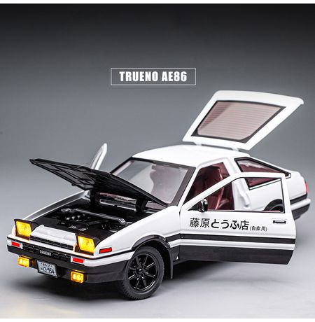 Коллекционная металлическая (Die Cast) модель Initial D Toyota Trueno AE86 1:30