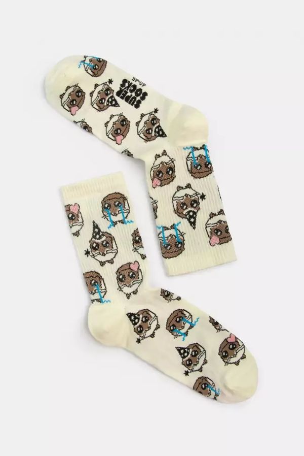 Носки SUPER SOCKS Мем Хомяк паттерн (размер 35-40)