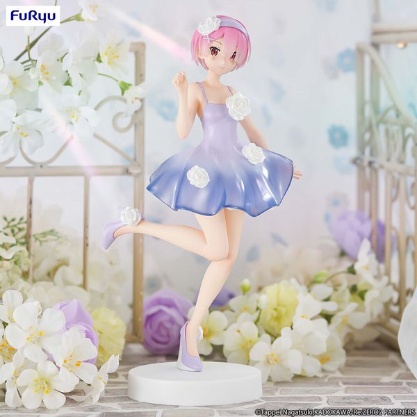 Фигурка Рам - Жизнь с нуля (Re:Zero - Ram Flower Dress Trio-Try-iT) 23 см лицензия