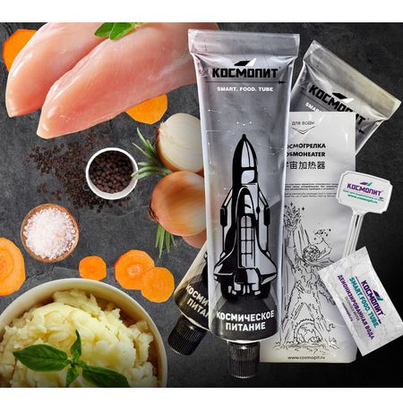 Космическое питание Картофельное пюре с курицей, в коробке изображение 2