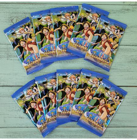 Коллекционные карточки One Piece Тир №1 Набор из 10 бустеров (Большой Куш)