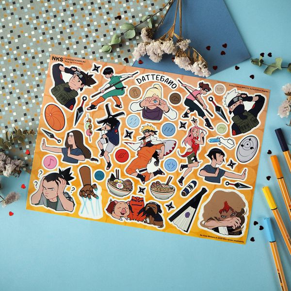 Набор стикеров Наруто 2 (Naruto 2)