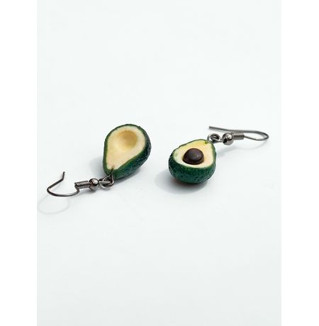 Серьги Авокадо половинки изображение 3