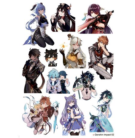 Стикеры Геншин Импакт 02 (Genshin Impact)