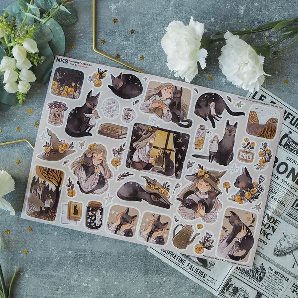 Стикеры Amitie романтическая дружба наклейки NKS