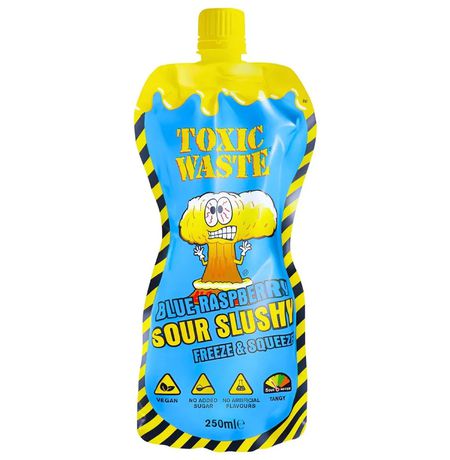 Напиток Слаш Toxic Waste Blue Raspberry Sour Slushy 250 мл