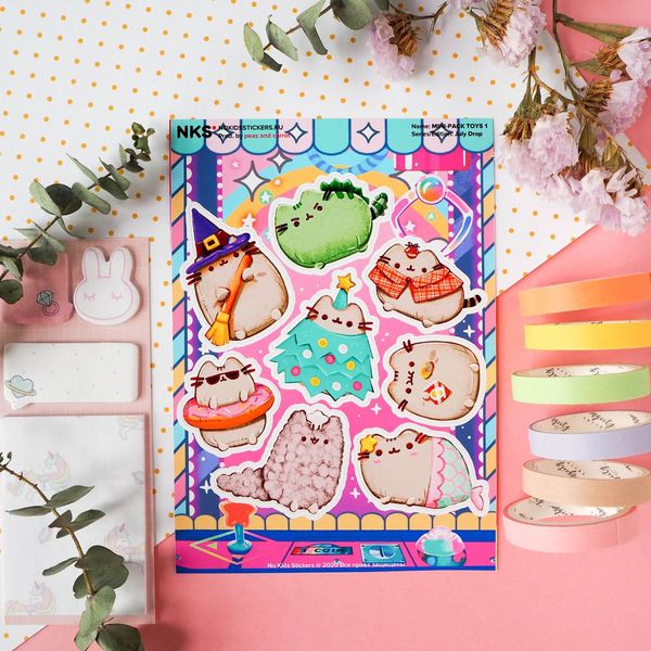 Набор стикеров Пушин (Pusheen), mini