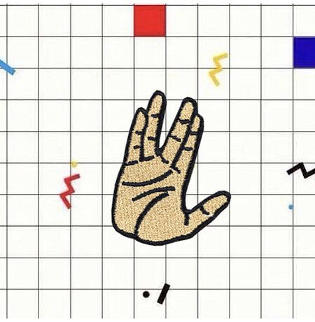 Нашивка Звездный Путь: Вулканское приветствие (Star Trek)