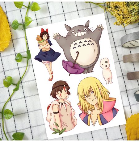 Набор стикеров Хаяо Миядзаки 2, mini