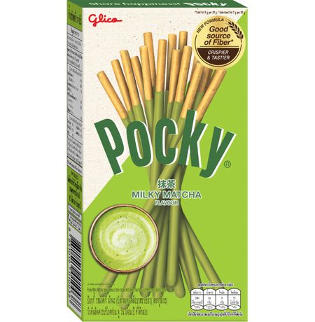Pocky Milky Matcha 39 г бисквитные палочки