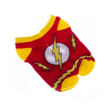 Носки Флэш (The Flash) короткие с лого и молнии (размер 36-40)