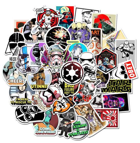 Стикеры Звездные Войны (Star Wars), 50 шт