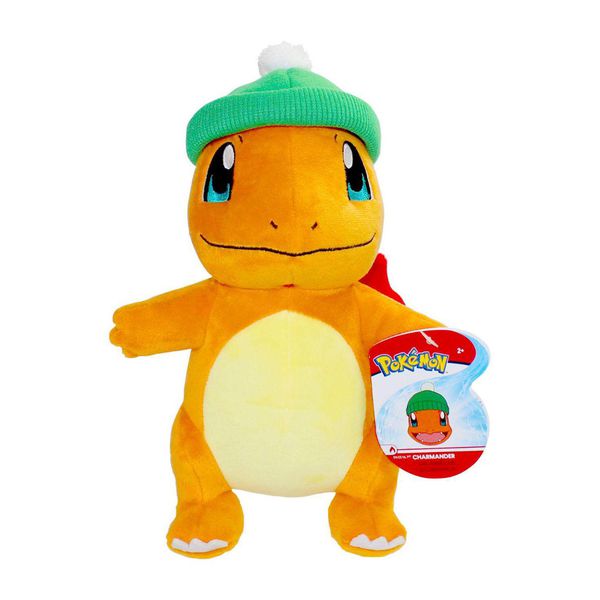 Мягкая игрушка Чармандер Новогодний (Charmander Christmas Edition) 23 см