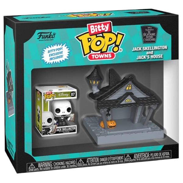 Фигурка Funko Bitty POP! Джек Скелингтон в доме - Кошмар перед Рождеством  (Jack Skellington) изображение 3