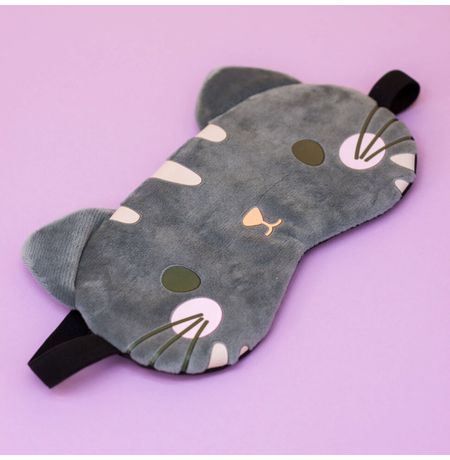 Маска для сна Котик серый изображение 2