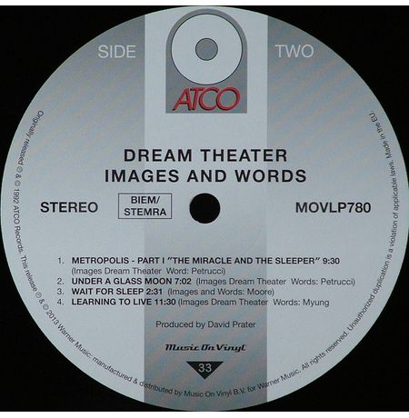 Виниловая пластинка Dream Theater – Images And Words (180 g) изображение 3