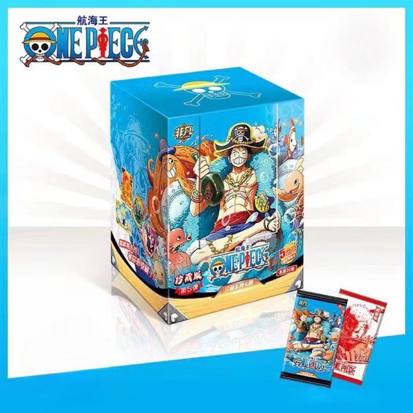 Коллекционные карточки One Piece Tier 3 - 5 штук в бустере (Большой Куш) бокс Луффи с ромом