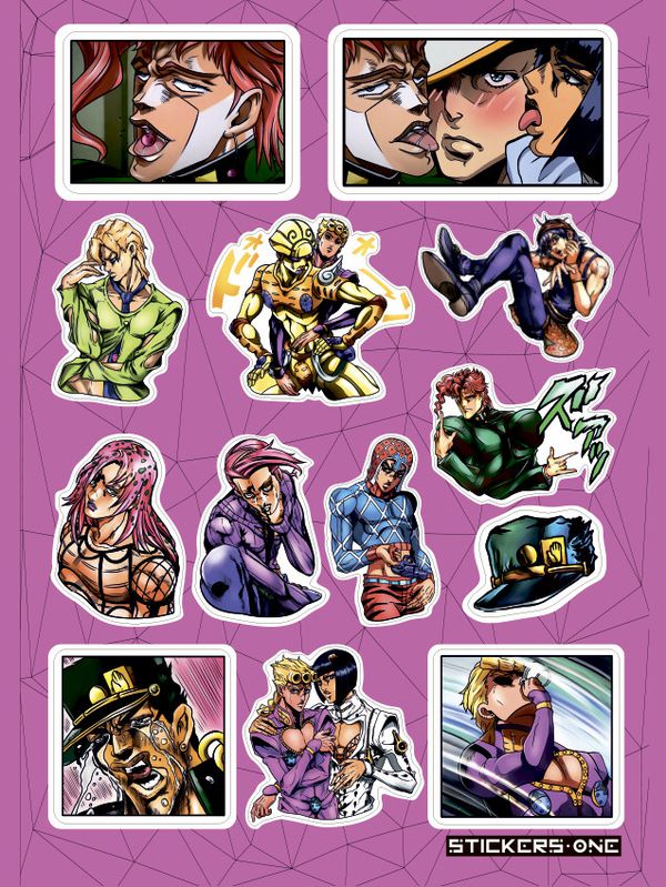 Набор стикеров ДжоДжо (JoJo’s Bizarre Adventure) STICKERS.ONE