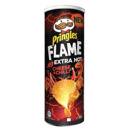 Чипсы Pringles Flame Extra Hot Cheese and Chili (сыр и перец чили)