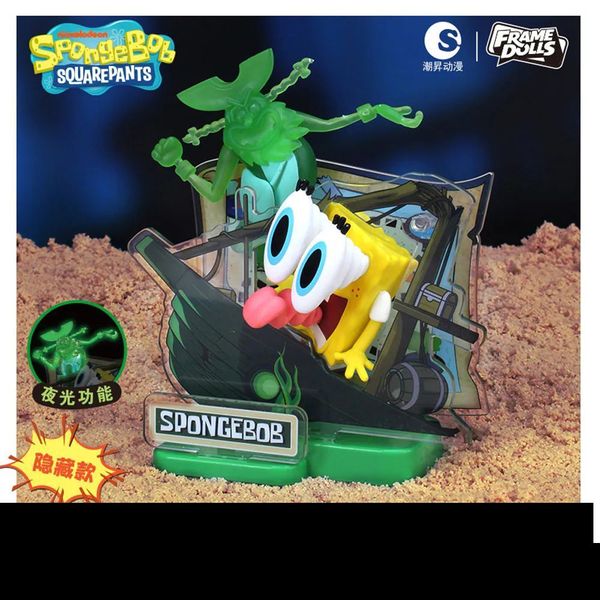 Случайная фигурка SpongeBob SquarePants Journey Moments Series (FrameDolls) Лицензия изображение 5