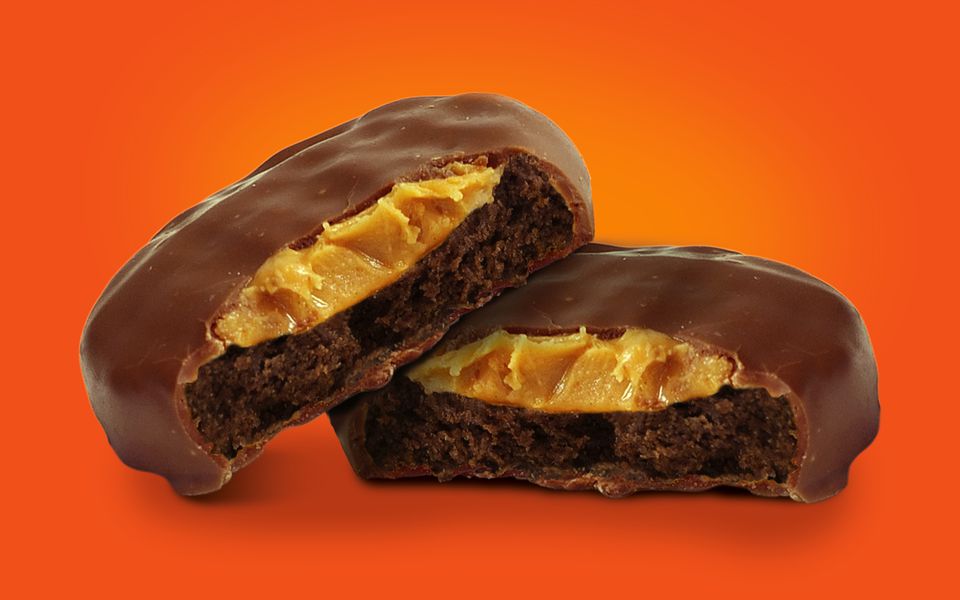 Reese's Rounds 8 packs шоколадные печеньки с арахисовой пастой 128 гр изображение 2