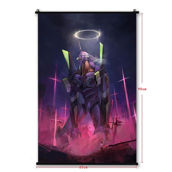 Постер Евангелион - EVA 01 (Neon Genesis Evangelion) 60х90 см ткань