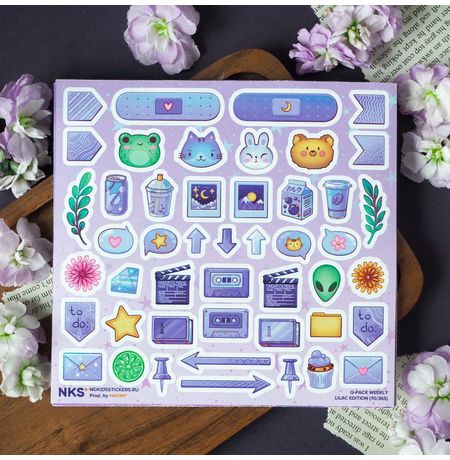 Набор стикеров Еженедельный (Weekly), Q-pack No kid's