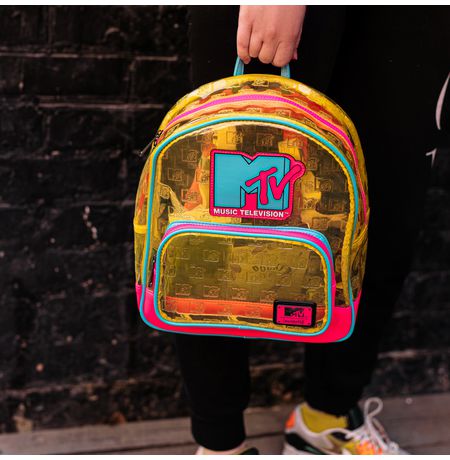 Рюкзак неоновый Funko МТВ (Funko MTV Clear Neon PVC Mini Backpack) изображение 4